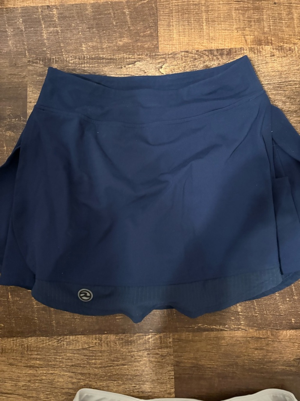 Navy Athletic Skirt with Built-In Shorts